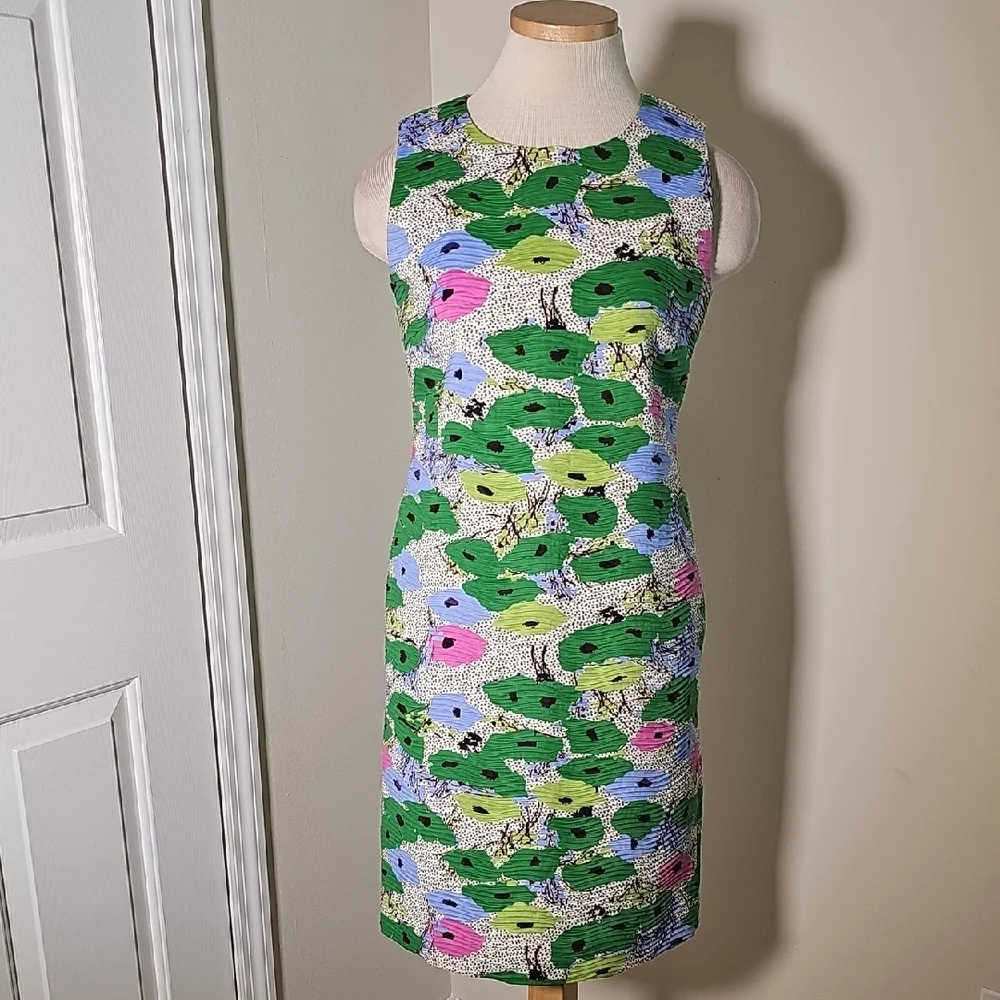 Sara Campbell Sleevless Dress. Pleated Texture.‎ Size 2. Excelant Rare